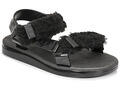 Melissa Szandálok / Saruk MELISSA PAPETTE FLUFFY RIDER AD Fekete 41 / 42