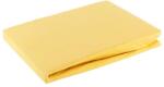 EUROFIRANY Jersey pamut gumis lepedő Mustársárga 240x220 cm +30 cm