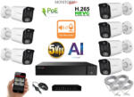  MS - AI IP Aktív kamerarendszer 7 kamerával switchel 5 mpix WTube - 6078K7B