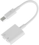 Moveteck Преходник One Plus NB1248, Type-C към Type-C F + Type-C F, 0.15m, Бял - 40165 (40165)