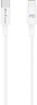 DeTech Кабел за данни DeTech DE-C29PDL, Type-C - Lightning, PD, 1.0m, Бял - 40113 (40113)