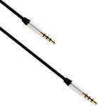 Earldom Аудио кабел, Earldom, AUX15, 3.5mm жак, М/М, 1.0м, Черен - 14878 (14878)