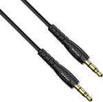 DeTech Аудио кабел DeTech DE-10AUX, 3.5mm жак, М/М, 1.0м, Черен - 40276 (40276)