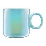 Ambition Cana portelan 360ml, design metalic, albastru, Pearl (43625)