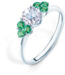 SAVICKI Inel de logodnă Fairytale: aur alb, safir alb - savicki - 7 328,00 RON