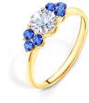 SAVICKI Inel de logodnă Fairytale: aur, safir alb - savicki - 6 491,00 RON