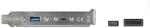 Delock slot bracket with 1x USB Type-C and 1x USB Type-A port, adapter (black, 50cm) (89934) - pcone