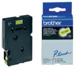Brother Bandă originală pentru imprimantă de etichete Brother, Brother, TC-691, imprimare neagră/suport galben, laminată, 7, 7 m, 9 mm