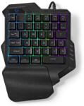 Nedis GKBDS110BK - LED RGB Egykezes gaming billentyűzet 5V GKBDS110BK (NE0578)