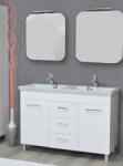 TMP cabinets Flat 120 komplett fürdőszoba bútor dupla mosdóval (flat120k)