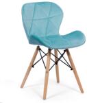  Scaun bucătărie catifea BUC 241V bleu