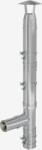 KaminHorn Cos de Fum INOX Dublu Perete 6m 130mm 90° Practic Suspendat (KIPD130X6M90)