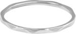 Troli Minimalistaacél gyűrű gyengéd mintával Silver 54 mm