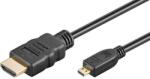 PremiumCord Cablu PremiumCord 4K HDMI A - HDMI micro D, 2m (kphdmad2)