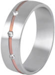 Beneto Exclusive Beneto Női bicolor acél gyűrű SPD07 55 mm