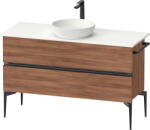 Duravit Sivida dulap 124.5x47.5x54.8 cm sub chiuveta pe perete negru-nucă SV46600BD790000 (SV46600BD790000)