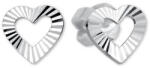Soliter Brilio Silver Ezüst szív fülbevalók 431 001 01372 04