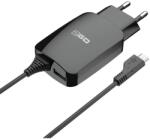 2GO Netz-Ladegerät Micro-USB + 1x USB zusätz. USB Port sw (795978) (795978)