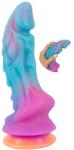 Beasty Cocks - földönkívüli szilikon dildó (kék-narancs) - vagyaim