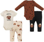 Foxy Baby Pamut Rövid és hosszú ujjú body + nadrág szett (56) - Forró csoki - pindurka
