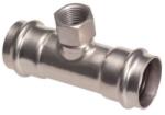  Bänninger 42mm*1/2"BM T-idom, INOX (rozsdamentes), SS 304, Hőszivattyús és fűtési rendszerekhez