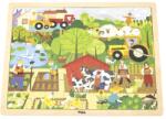 Viga Toys Puzzle din lemn Viga Toys - fermă, 48 piese (44588) Puzzle