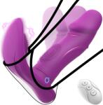 SuperLove Wiggling Wearable Dual Stimulation G-Spot Vibrator Purple Vibrator