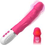 SuperLove Realistic Heating Soft Vibrator Pink Vibrator