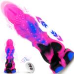 SuperLove Fantasy Thrusting & Vibrating Monster Dildo with Remote Control Vibrator