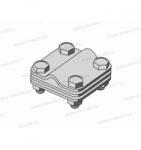 XBS MGKS-01A-FeZn Multikapocs 58x58/3 30mm laposvas és 8-12mm köraacélhoz Tüzihorganyzott (011101-VZN)
