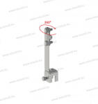 OMU System MGKNL-051A peremkapocs lemeztetőre 8-10mm köracélhoz tetővezetéktartó 11cm eltartással AiSi W018 (W018)