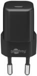 Goobay USB Type-C Hálózati Gyorstöltő - 30W, Fekete (59715)