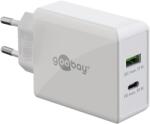 Goobay 61674 USB-A / USB-C Hálózati Töltő - 30W, Fehér (61674)
