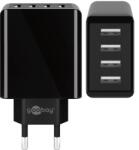 Goobay Hálózati 4XUSB-A Töltő - 30W, Fekete (44953)