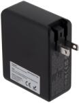 Unitek P1115A 2X USB Type-C / 1X USB Type-A Hálózati Töltő - 140W, Fekete (P1115A)