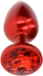 XMS Метално дилдо Butt Plug "RED STORM" 7 см. Размер-S