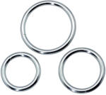 XMS Комплект метални пенис рингове "timeless metal cockrings" 3 бр