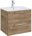 Roca Roma szekrény 60x45.6x53 cm mosdókagyló alá akasztható tölgy A857949808 (A857949808)