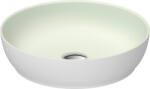 Duravit Sivida mosdótál 40x40 cm kerek mosdótálak fehér-zöld 266000FG00