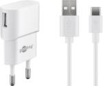 Goobay 45299 USB-C / USB-A Hálózati Töltő Készlet - 5W, Fehér (45299)
