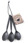 KUPILKA 3 set de 3 lingurițe, negru Tacam