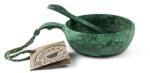 KUPILKA 33 + Spork set de castron și lingură cu furculiță într-unul, verde Castron