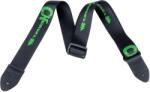 Charvel Logo Straps Black with Green Logo