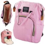  Hátizsák, pelenkázó táska babakocsira, rózsaszín (v1496_R)