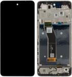 Motorola Moto G24 Előlap Keret+LCD Kijelző+Érintőpanel, Fekete (5D68C23810) Gyári, Service Pack