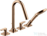 Hansgrohe AXOR CITTERIO M 4 üléses épített peremre szerelhető kádtöltő csaptelep, polírozott vörös arany hatású 34454300 (34454300)