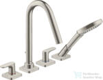 Hansgrohe AXOR CITTERIO M 4 üléses épített peremre szerelhető kádtöltő csaptelep, rozsdamentes acél hatású 34454800 (34454800)