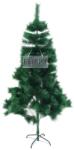  Brad artificial de Craciun tip pin, clasic, pentru interior/exterior, inaltime 180 cm, Flippy, verde, suport metalic inclus (106763)