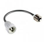 GMLedline Lámpa foglalat átalakító , flexibilis toldóval (20cm) , E27-GU10 (242045)