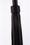  Bőr korbács Softy handle calf leather tails fekete